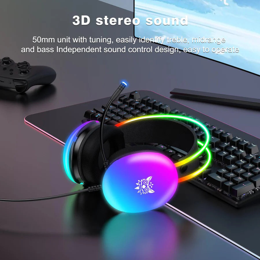 ONIKUMA X25 RGB Professional Gaming Headset