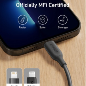 Anker Powerline III USB-A to Lightning 6ft/1.8m 480Mbps A8813H11 - Black