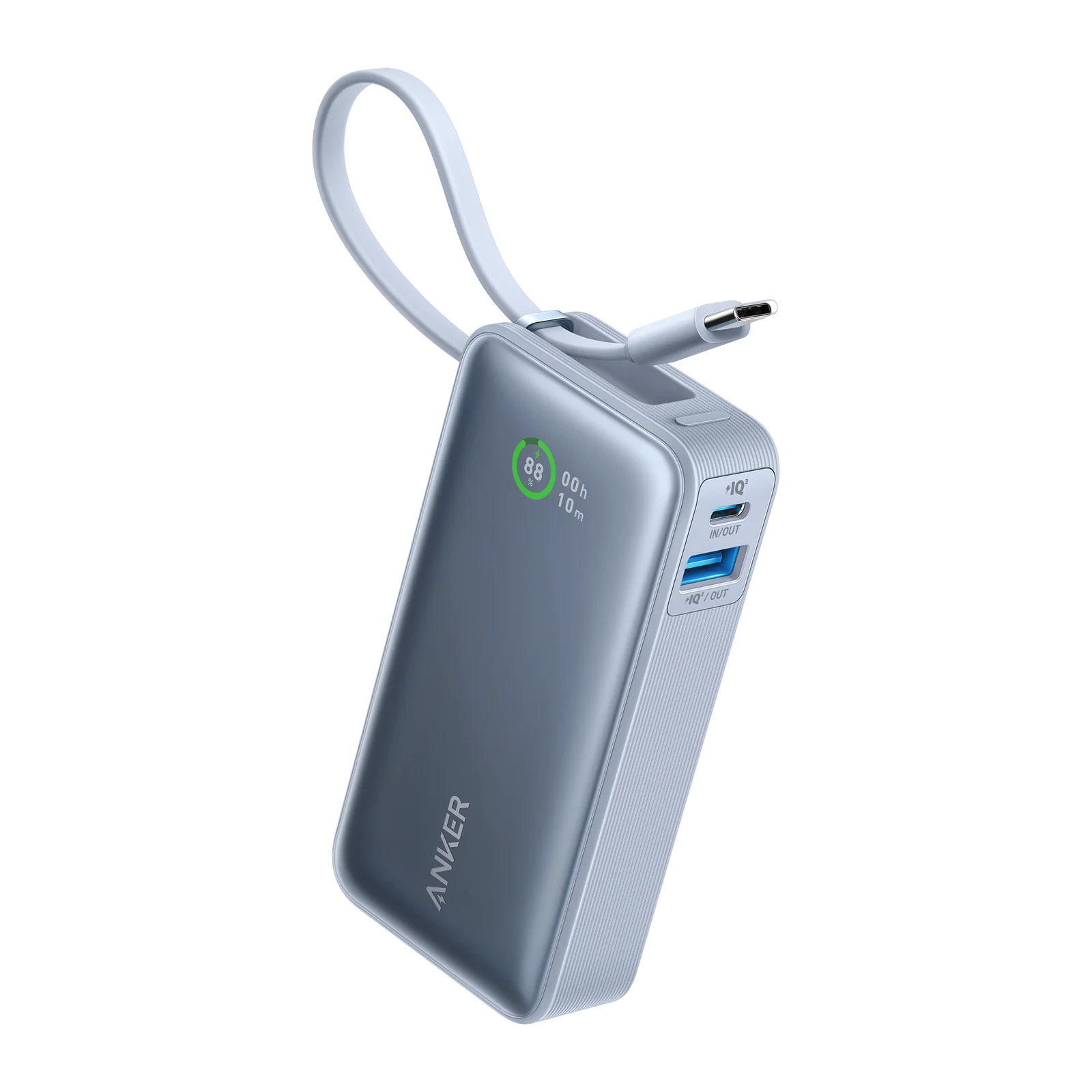 Anker A1259H11 Nano Power Bank 30W Built-In Usb-C Cable 10000Mah