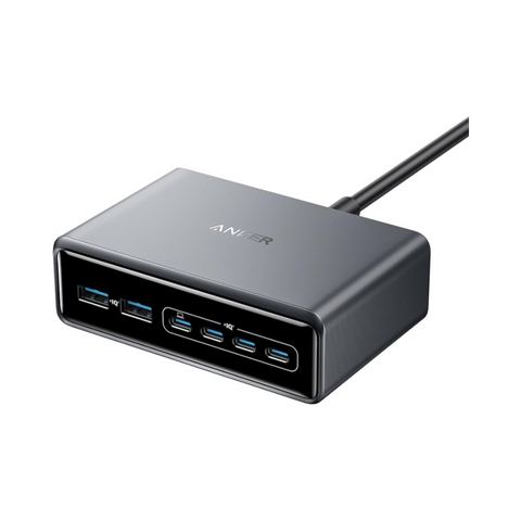 A2683V41 Anker Super Charged Multi Port Desktop Charging Station 200W 4 Usb C 2 Usb