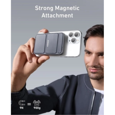 Anker A1614H13 622 Maggo 5000Mah Power Bank | Usb-C And Magnetic Charging 7.5W Foldable Stand- Black