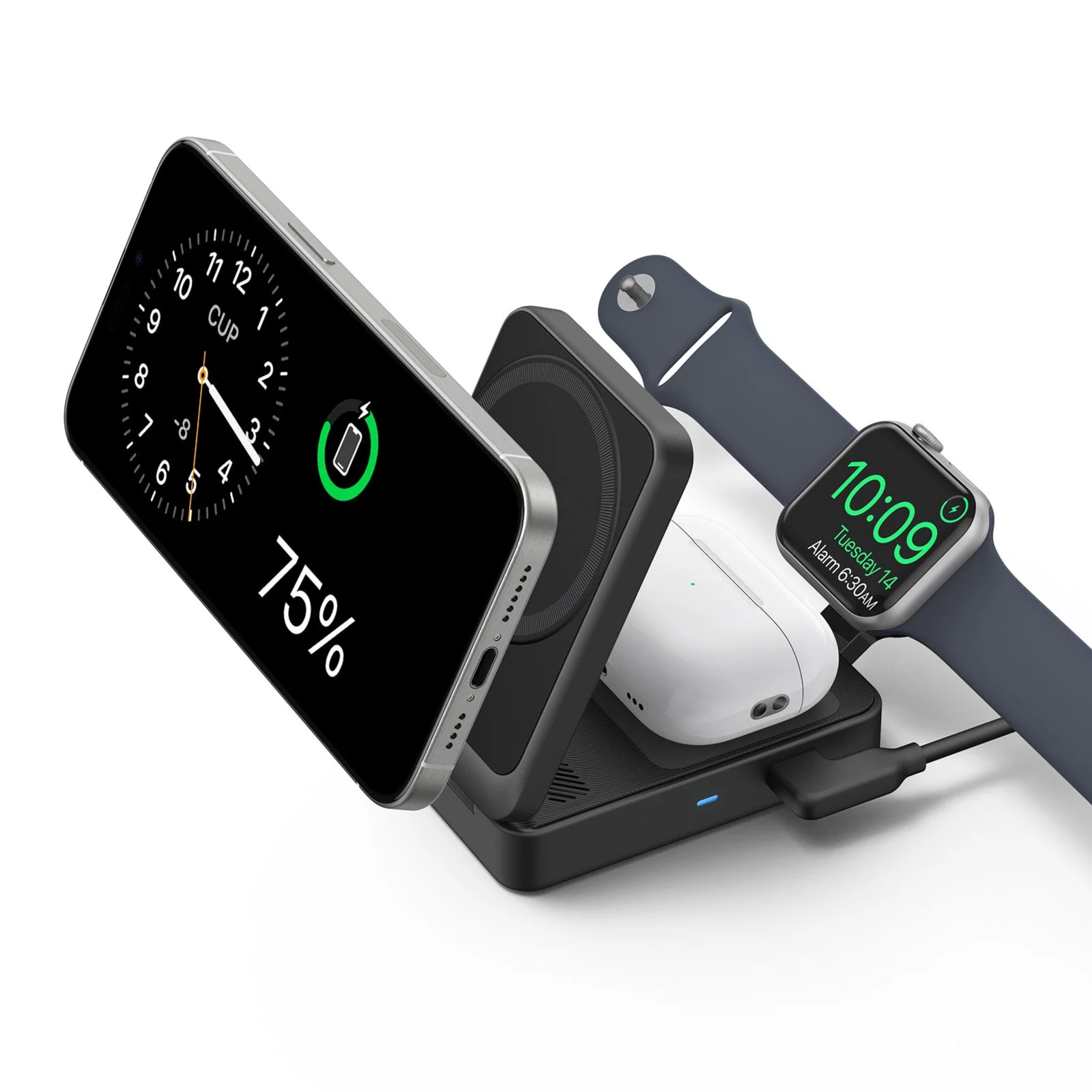 Anker Maggo Wireless Charging Station (Foldable 3-In-1) B2557212