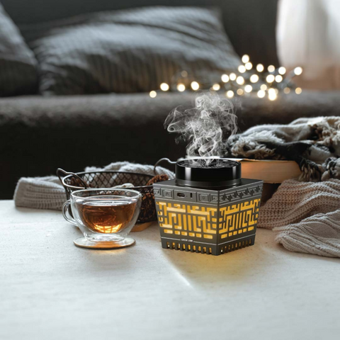 Green Lion Moon Bakhour Quran Speaker - Black