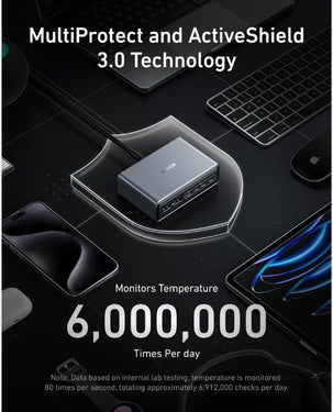 A2683V41 Anker Super Charged Multi Port Desktop Charging Station 200W 4 Usb C 2 Usb