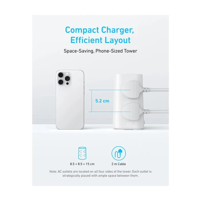 Anker 12-in-1 Multi Device Power Strip 20W A9185K11 – Black