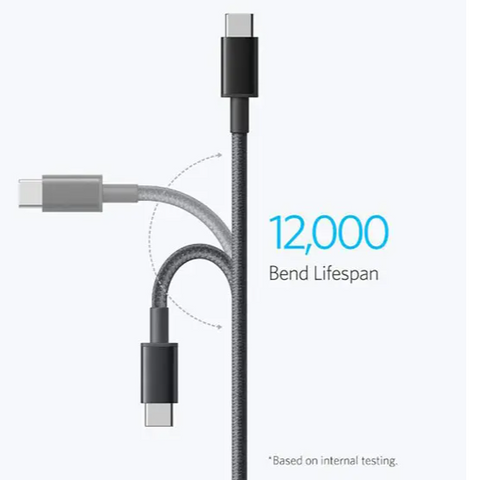 Anker A8752 H11 USB-C to USB-C Braided Cable 60W 3.3FT