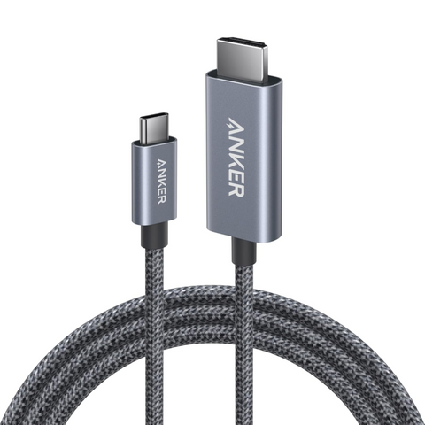 Anker A87E0H12 Anker Nano USB-C to HDMI Cable 2M 4K@60Hz Ultra Fast Braided Nylon Adapter Cable-A87E0H12